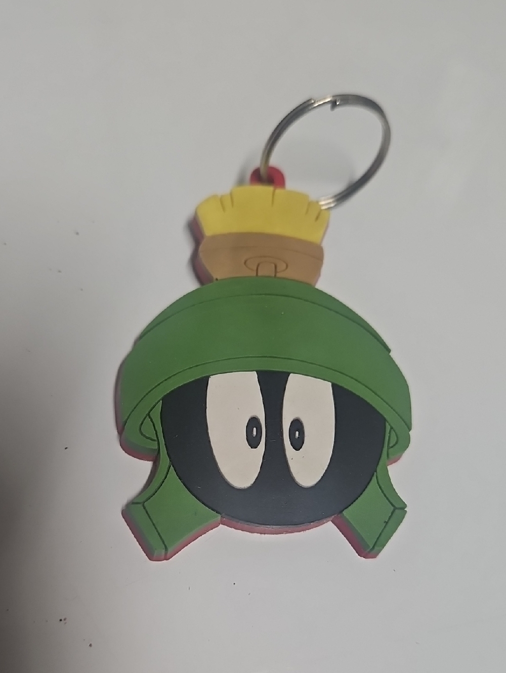 Marvin the Martian Rubber Keychain - Green, Black, White